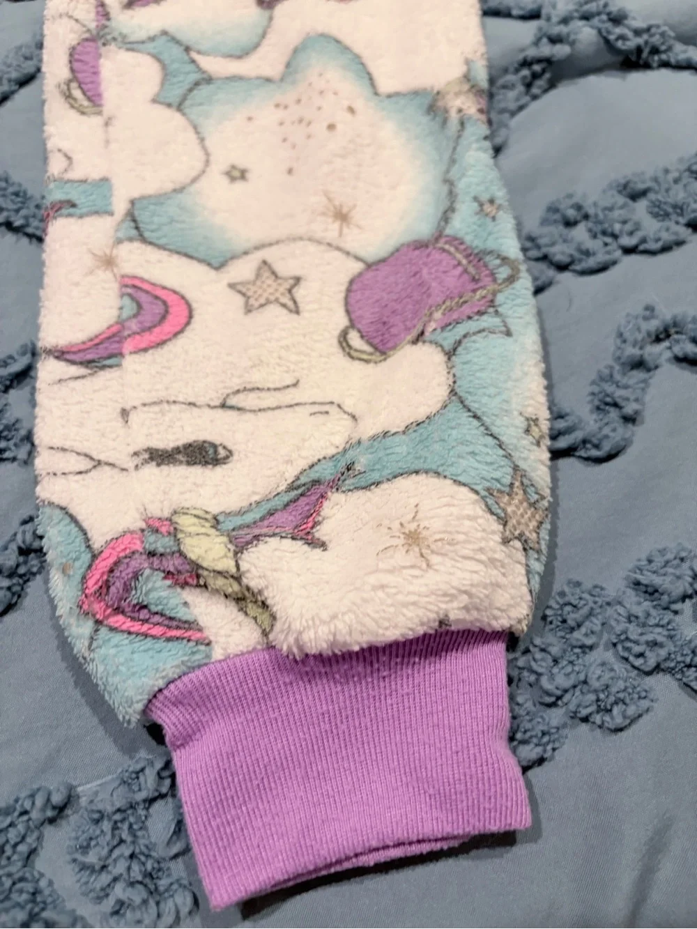 Girls Unicorn Hooded Onesie - Pastel Pink, Purple, Blue